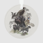 Ornement pointeur À poils durs allemand (dos)