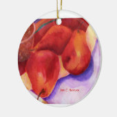 Ornement Poires Rouges (Gauche)