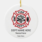 Ornement pompier maltais (Dos)