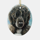 Ornement portugais d'art de chien d'eau (Droite)