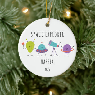 Ornement pour enfants explorateur de l'espace pers