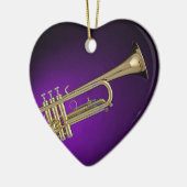 Ornement pourpre d'arrière - plan de trompette (Gauche)