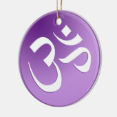 Ornement pourpre de symbole de l'OM (Gauche)