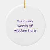 Ornement pourpre de symbole de l'OM (Dos)