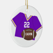 Ornement pourpre du Jersey et du football (Droite)