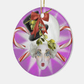 Ornement pourpre et bleu de sottises (Gauche)