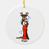 Ornement Prancer/Vixen (Dos)