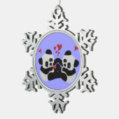 Ornement précieux de Noël de panda (Vue impression)