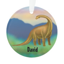 Ornement préhistorique de dinosaure de