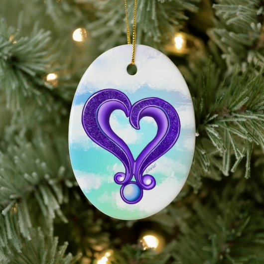 Ornement Pretty Purple Heart (Arbre)
