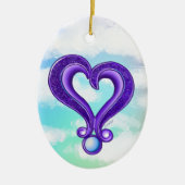 Ornement Pretty Purple Heart (Devant)