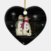 Ornement primitif de couples de neige (Dos)