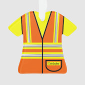 Ornement professionnel du travailleur en hygiène (devant)