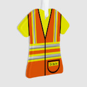 Ornement professionnel du travailleur en hygiène (devant)