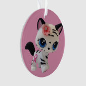 Ornement rayé de Kitty de tigre (devant)