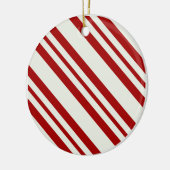 Ornement rayé de Noël de sucre de canne (Gauche)