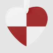 Ornement Rectangles rouge et blanc (dos)