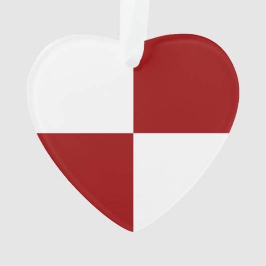 Ornement Rectangles rouge et blanc (dos)