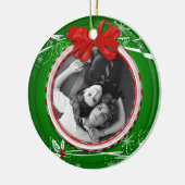 Ornement Red Green Holly Ribbon 1er Noël (Gauche)