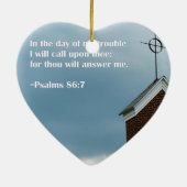 Ornement religieux de Noël de vers de bible de (Dos)