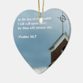 Ornement religieux de Noël de vers de bible de (Gauche)