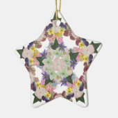 Ornement renfermé pressé de fleur (Gauche)