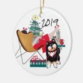 ORNEMENT RETRO FINNISH LAPPHUND 2019 (Gauche)