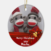 Ornement ROND 2014 de BFF de singe MIGNON de (Gauche)
