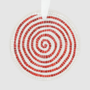 ORNEMENT Rond Acrylique MOSAÏQUE PINWHEEL