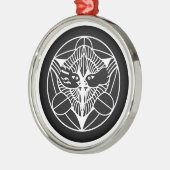 ORNEMENT ROND ARGENTÉ 上 (Gauche)