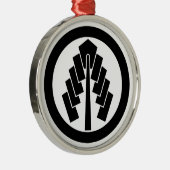 ORNEMENT ROND ARGENTÉ 丸 (Droite)