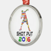 Ornement Rond Argenté 2016 : Tir mis (Gauche)