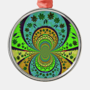 Ornement Rond Argenté Africain traditionnel Hakuna Matata Couleurs.png