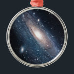 Ornement Rond Argenté androméda galaxie voie laiteuse cosmos univers<br><div class="desc">androméda galaxie voie laiteuse cosmos univers</div>