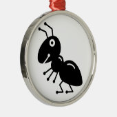 Ornement Rond Argenté Ant (Droite)