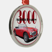 Ornement Rond Argenté Austin Healey 3000 (Droite)