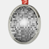 ORNEMENT ROND ARGENTÉ BALL DISCO (Gauche)