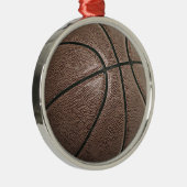 Ornement Rond Argenté Basket (Droite)
