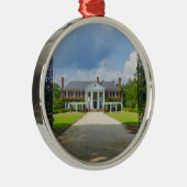 Ornement Rond Argenté Bienvenue À Boone Hall (Droite)