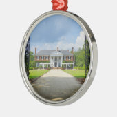 Ornement Rond Argenté Bienvenue À Boone Hall (Gauche)