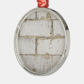Ornement Rond Argenté Brique blanche (Gauche)