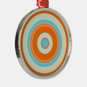 Ornement Rond Argenté Cercles colorés 03 (Droite)