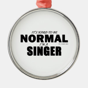 Ornement Rond Argenté Chanteur normal