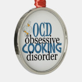 Ornement Rond Argenté Chef drôle (Droite)