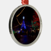 Ornement Rond Argenté Christmas Lights Galore (Droite)