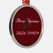 Ornement Rond Argenté Collection Holiday Sunshine (Droite)