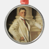 Ornement Rond Argenté comte de Dalhousie par John Singer Sargent (Devant)