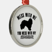 Ornement Rond Argenté conceptions de komondor (Droite)