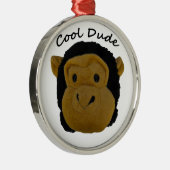 Ornement Rond Argenté Cool Dude (Droite)