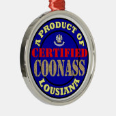 ORNEMENT ROND ARGENTÉ COONASS (Droite)